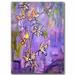 Trademark Fine Art 'Purple Orchids' by Wendra Painting Print on Canvas in Indigo | 24 H x 18 W x 2 D in | Wayfair WL013-C1824GG