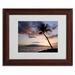 Trademark Fine Art "Palm Tree Maui" by Pierre Leclerc Framed Photographic Print Canvas, Wood in Black/Orange | 11 H x 14 W x 0.5 D in | Wayfair