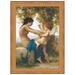 Vault W Artwork Young Girl Defending Herself Against Eros, 1880 by William-Adolphe Bouguereau Framed Painting Print Canvas in White | Wayfair