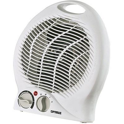 Optimus 700-1500 Watts Portable Fan Heater With Thermostat H1322 - White