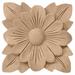 Ekena Millwork Springtime 2 3/4"H x 2 3/4"W x 1/4"D Rosette Wood in Brown | 2.75 H x 2.75 W x 0.25 D in | Wayfair ROS02X02SPMA