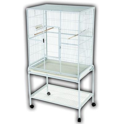 A&E Cage Company Flight Bird Cage in White