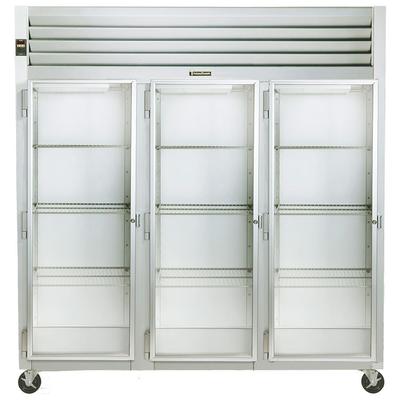 Traulsen Three-Section Half Height With Glass Doors Reach-In Refrigerator (G32013)