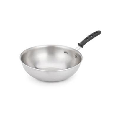 Vollrath 11-in Stainless Stir Fry Pan with Silicone Insulated Handle