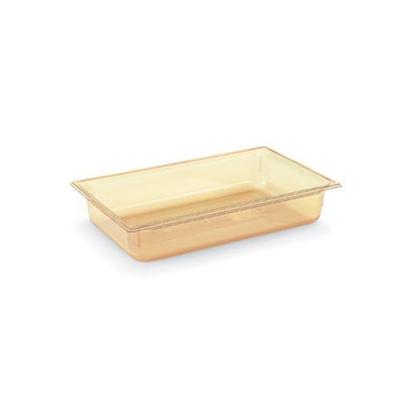 Vollrath Super Pan III, Full Size Pan 4 in Deep, High Temp Amber Plastic, NSF