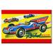 Buyenlarge Rocket Racer Vintage Advertisement on Wrapped Canvas in Blue/Red/Yellow | 20 H x 30 W x 1.5 D in | Wayfair 0-587-25122-0C2030