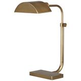 Robert Abbey Koleman Christopher Desk Lamp Metal in Yellow | 23.25 H x 8.5 W x 13.25 D in | Wayfair 460