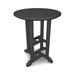 POLYWOOD® 24" Round Farmhouse Bistro Outdoor Table Plastic in Gray | 29 H x 24 W x 24 D in | Wayfair RT124GY