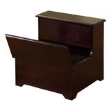 InRoom Designs 2-Step Manufactured Wood Storage Step Stool w/ 200 lb. Load Capacity Manufactured Wood in Brown | 16 W x 15 D in | Wayfair R1024