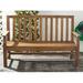 Safavieh Indaka Acacia Wood Garden Outdoor Bench Wood/Natural Hardwoods in Brown | 39 H x 60 W x 25 D in | Wayfair PAT6703B