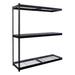 Hallowell Rivetwell Double Boltless 3 Shelf Shelving Unit Add-on Wire/Metal in Black | 84 H x 48 W x 18 D in | Wayfair DRHC481884-3A-W-ME