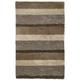Brown/White 60 x 1.5 in Indoor Area Rug - Latitude Run® City View Striped Handmade Tufted Gray/Beige Area Rug Polyester | 60 W x 1.5 D in | Wayfair