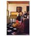 Buyenlarge The Music Lesson by Johannes Vermeer Painting Print on Wrapped Canvas in Black/Brown/Red | 30 H x 20 W x 1.5 D in | Wayfair