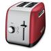 KitchenAid® 2-Slice Toaster w/ Manual Lift Lever Steel in Red | 7.5 H x 7.68 W x 11.43 D in | Wayfair KMT2115ER