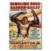 Trademark Fine Art "Ringling Brothers & Barnum & Bailey" Vintage Advertisement on Canvas in Green | 24 H x 16 W x 2 D in | Wayfair BL00192-C1624GG