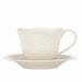 Lenox French Perle Teacup & Saucer Ceramic/Earthenware & Stoneware in White | Wayfair 822946