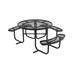 UltraPlay Tycho Outdoor Picnic Table Wood/Metal in Blue/Black | 30 H x 80 W x 80 D in | Wayfair PBK358H-RDVB