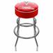 Trademark Global Swivel 31" Bar Stool Upholste/Metal in Red | 31 H x 20 W x 20 D in | Wayfair GM1000R-C2-COR