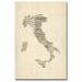 Trademark Fine Art "Italy - Old Sheet Music Map" by Michael Tompsett Graphic Art on Wrapped Canvas Canvas | 24 H x 16 W x 2 D in | Wayfair