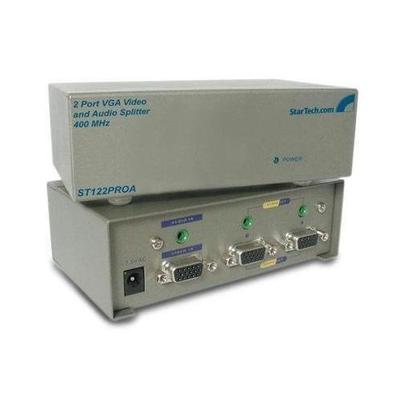 StarTech.com 2 Port High Resolution 400 MHz VGA Video and Audio Splitter Hubs & Switches