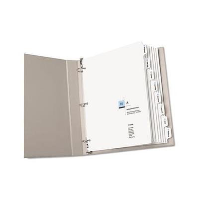 Avery AVE11552 8-Tab Print-On Index Dividers, 3-Hole Punched, 8-1/2" x 11", Letter Size, Laser & Ink