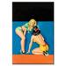 Buyenlarge Whisper Magazine 'The Secret' Graphic Art on Wrapped Canvas in Black/Blue/Orange | 24 H x 16 W x 1.5 D in | Wayfair 28558-3C1624