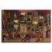Buyenlarge Gallery of the Louvre Painting Print on Wrapped Canvas in Brown/Red | 16 H x 24 W x 1.5 D in | Wayfair 60583-LC1624