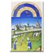 Buyenlarge Le Tres Riches Heures du Duc de Berry June Painting Print on Wrapped Canvas in Blue/Green | 24 H x 16 W x 1.5 D in | Wayfair