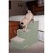 Pet Gear Easy Steps Soft Pet Stairs Plastic/Carpet in Green/Brown | 23 H x 16 W x 25 D in | Wayfair PG9730SG