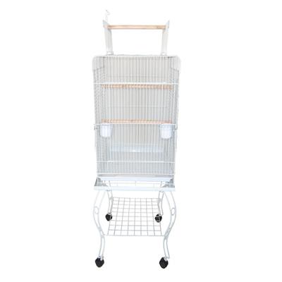 YML Open Top White Bird Cage, 20" L X 20" W X 28.5" H