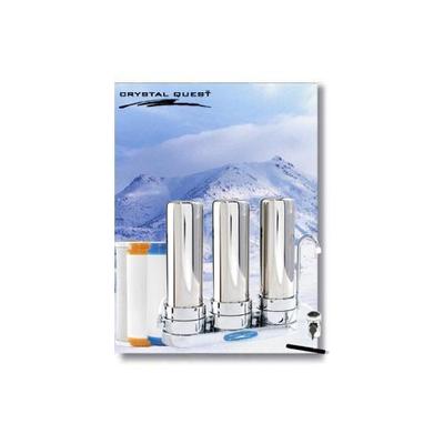 Crystal Quest Triple 8 Stage Stainless Steel Countertop Fluoride Water Filter