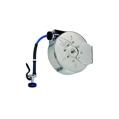 T&S Brass B-1432 Enclosed Coated Hose Reel Assembly with 3/8 x 35ft Hose Spray Valve