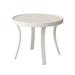 Tropitone Boulevard Metal Outdoor Side Table Metal in White | 16 H x 20 W x 20 D in | Wayfair 9382SB_PMT