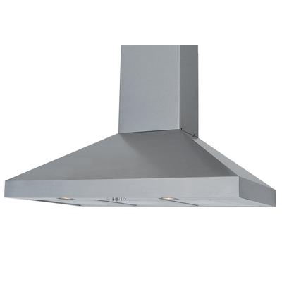 Windster 36" W Wall Mounted Pyramid Shaped Range Hood With 640 CFM (RA7736SS) - Stainless Steel