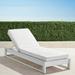 Palermo Chaise Lounge with Cushions in White Finish - Sand with Canvas Piping, Standard - Frontgate