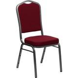 Burgundy Crown Back Banquet Chair-Silver Vein Frame screenshot. Chairs directory of Office Furniture.
