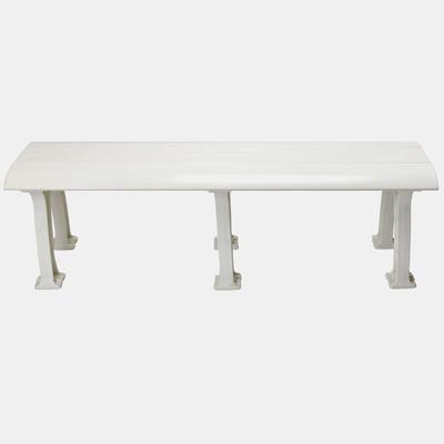 Tourna 5' Polyethelene and PVC Bench - White Court Equipment