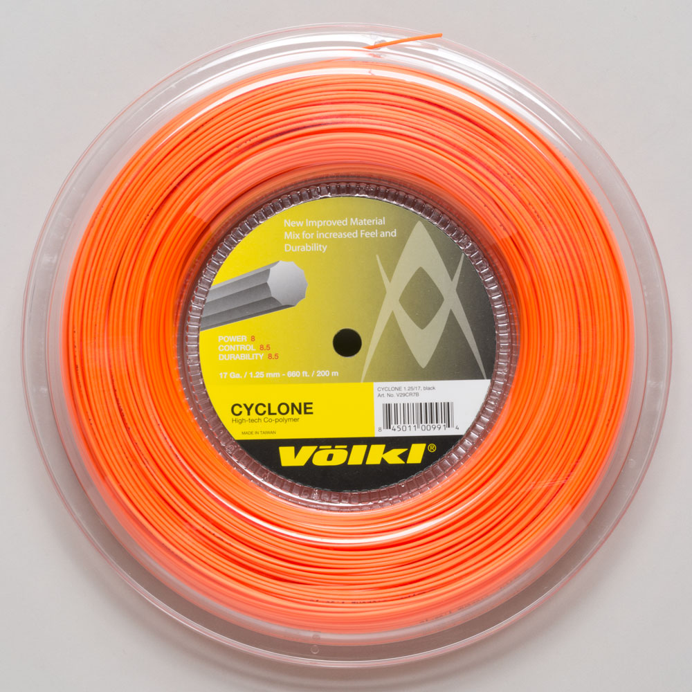 Volkl Cyclone 16 660' Reel Tennis String Reels Fluo Orange - Volkl