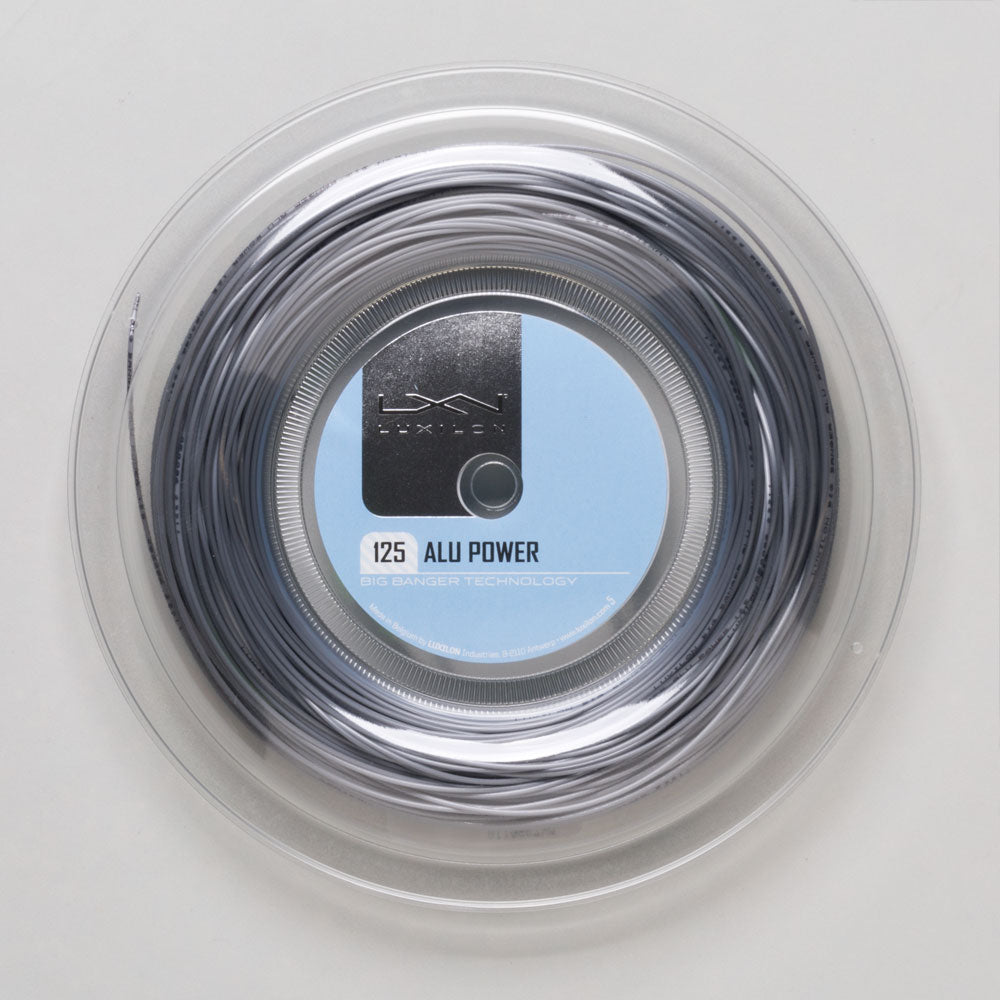 Luxilon ALU Power 16L (1.25) Silver 330' Reel Tennis String Reels - Luxilon