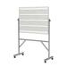 Ghent Music Staff Magnetic Free Standing board, 72" x 96" Porcelain/Metal/Steel in White | 36 H x 48 W x 0.38 D in | Wayfair GARM1M134-MS1