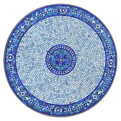 KNF Seafoam Atlas Mosaic Table Collection - Round Bistro Table, Espresso, 36" dia. - Frontgate