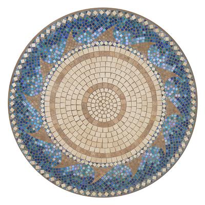 KNF Caribbean Sea Mosaic Table Collection - Round High Bistro Table, Espresso, 30" dia. - Frontgate