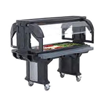 Cambro 72" Versa Serving Cold Buffet With 5-Full Size Pans (VBR6110) - Black
