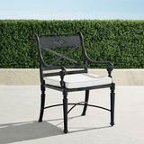 Carlisle Bar & Dining Chair Cushion - Rumor Slate with Rumor Vanilla, Bar Stool/Dining Arm Chair, Standard - Frontgate