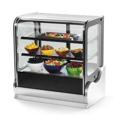 Vollrath 48" Cubed Glass Countertop Refrigerated Display Cabinet With Deck & 2 Shelves (40863)