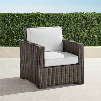 Small Palermo Lounge Chair with Cushions in Bronze Wicker - Standard, Rain Sand - Frontgate