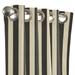 Sunbrella Indoor/Outdoor Drapery Panel - Canopy Stripe Black/Sand Sunbrella, 50" x 108"" - Ballard Designs