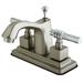 Kingston Brass Milano Centerset Bathroom Sink Faucet w/ Brass Pop-up in Gray | 4.38 H in | Wayfair KS8647QL