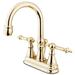 Kingston Brass Templeton Centerset Bathroom Faucet w/ Drain Assembly, Ceramic in Yellow | 9.13 H in | Wayfair KS2612TL