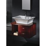 Kingston Brass Forte Ceramic Rectangular Vessel Bathroom Sink w/ Overflow | 7.13 H x 18.88 W x 15.75 D in | Wayfair EV4049